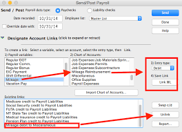 aatrix payroll liability expense account changes in