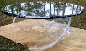 New, vintage and antique lucite coffee tables. Mid Century Modern Lucite Table With Propeller Shape Base Brass Lantern Antiques