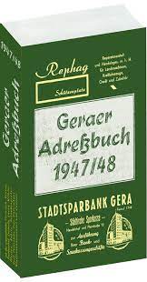 763 likes · 67 talking about this · 62 were here. Geraer Adressbuch Einwohnerbuch Der Stadt Gera 1947 48 Verlag Rockstuhl
