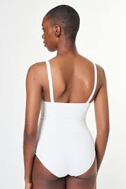 Download Premium Image Of Black Woman In White One Piece Swimsuit Mockup In 2020 One Piece Swimsuit White One Piece One Piece