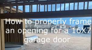 This method is so much more. How To Guide On Framing A Garage Door Opening Correctly
