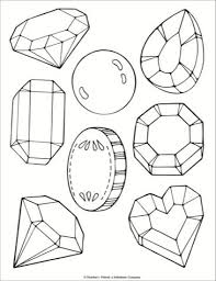 Jewels Coloring Page Printable Shape Coloring Pages Coloring Pages Emoji Coloring Pages