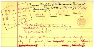 Musicscope 75 furnival street crewe cheshire cw2 7lh tel: What Is Classical Music Young People S Concerts Television Scripts Lectures Scripts Writings Leonard Bernstein