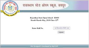 Rsos 12th Results 2019 Rajasthan Open School Class Xii Results Rsosapp Rajasthan Gov In