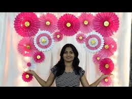 Easy Birthday Decoration At Home Simple Very Easy Paper Fan Birthday Decoration Easy Birthday Decoration Ideas At H Simple Birthday Decorations Diy Birthday Decorations Birthday Decorations At Home