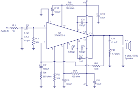 Improved 3 transistor audio amp electronic circuit. 60 Watt Amplifier Circuit Based On Stk4038 60 Watt Output Into A 4 Ohm Speaker
