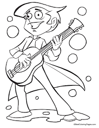 Gibson acoustic guitar coloring page. Acoustic Guitar Coloring Pages Coloring Home