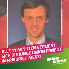 Frühzeitig erkannt friedrich merz sein interesse für politik, weshalb er 1972 noch als schüler in die cdu eintrat und sich in seiner freizeit aktiv in der jungen union seiner heimatstadt brilon engagierte. Grune Jugend Nrw On Twitter Alle 11 Minuten Verliebt Sich Die Jungeunion Erneut In Friedrich Merz Wahrend Er Sich Etwas Auf Seine 7000 Stimmen Einbildet Arbeiten Wir Lieber Weiter An Den Losungen