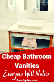 W bath vanity in burnished walnut with granite vanity top in brown with white basins. Cheap Bathroom Vanities Under 100 Cheap Bathroom Vanities Cheap Bathrooms Bathroom Decor