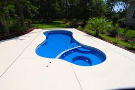 San Juan Pools The Mandalay Bay An All In One Free Form Shape San Juan Pools Small Pool Design Pool