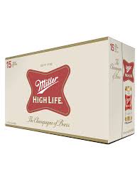 Check spelling or type a new query. Miller High Life Lager 355 Ml 15 Can Pack