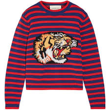 Gucci Appliqued Intarsia Wool Sweater 28 255 340 Idr Liked On Polyvore Featuring Tops Sweaters Red Intarsia Sweater Red Wo My Polyvore Finds Wollp