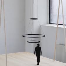 The luceplan compendium series consists of a pendant lamp and a floor lamp. Luceplan Compendium Circle Led Suspension Lamp O110cm Ambientedirect