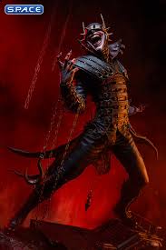 He is depicted as a hybrid of both batman (bruce wayne) and batman's arch enemy joker and is a member of the dark knights. Batman Who Laughs Premium Format Figure Dc Comics