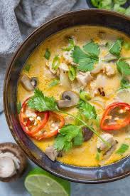 It's creamy and a bit tart and salty and a bit sweet, and the chicken is tender, and the mushrooms are filling, and the fresh cilantro adds the perfect herbaceous edge, and i can't get enough of this soup. Thai Tom Kha Gai Paleo Keto The Roasted Root