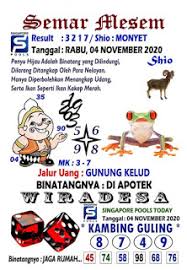 Prediksi Syair Sgp 4 November 2020 Keraton4d
