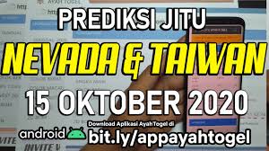Prediksi Jitu Nevada Taiwan Pools Hari Ini 15 Oktober 2020 Rumus Ayahtogel Youtube