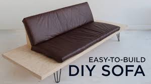 Build a sofa with step by step how to. Easy To Build Diy Sofa Youtube