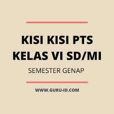 Beranda › bedah kisi kisi › ipa › kelas 4 › kelas 5 › kelas 6 › rangkuman materi › sd/mi › us. Download Kisi Kisi Pts Genap Kelas 6 Tahun 2021 Info Pendidikan Terbaru