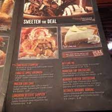 All 575 calories or less. Steak House Long Horn Steak House Dessert Menu