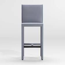 Find the perfect home furnishings at hayneedle, where you can buy online while you explore. Folio Slate Blue Top Grain Leather Bar Stools Crate And Barrel