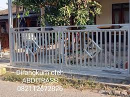 Besi hollo/hollow 4x4 0,4 mm galvalumrp36.000 Buat Pagar Rumah Dari Baja Ringan Sekitar Rumah