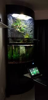 Diy Smart Paludarium With Mobile App Controller Day Night Storm Simulation Authentic Sound Fx Handmade Crafts Howto Diy Indoor Pond Fish Tank Diy