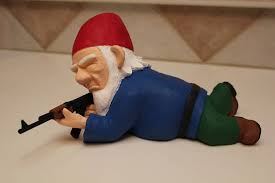 Lawn gnomes, yard gnomes, garden gnomes… they have a lot of different names, but the only one that really matters is the name that you give it when it arrives to your home. Gnome With A Gun Gnomeswithguns