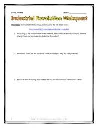 This 6 Page Document Contains A Webquest And Teachers Key Related To The Basics O History Teaching Resources Industrial Revolution Social Studies Middle School