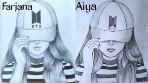 I always try to show the easiest way of drawing and painting. Farjana Drawing Academy And My Drawing Easy Girl Drawing Farjana Drawing Academy Youtube