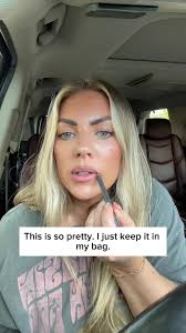 The gorgeous @samschuerman is showing us one of her new beauty essentials,  Timeless lip liner🤩 “It’s actually the best color!”