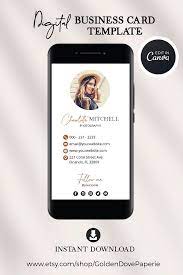 Business Card Design Canva Template Personalized Card Etsy Realtor Business Cards Unique Business Cards Small Business Cards