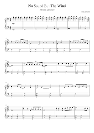 A demo version put on the twilight soundtrack features different lyrics than the definitive version. No Sound But The Wind Sheet Music For Piano Solo Musescore Com