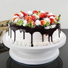Get 5% in rewards with club o! 28cm Kitchen Cake Decorating Icing Rotating Turntable Cake Stand White Plastic Fondant Baking Tool Diy Decorative Garden Tools Decorating Cake Toolstool Party Decorations Aliexpress