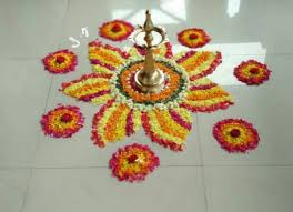 Pin By Nisha On Diwali And Festive Decor Rangoli Designs Flower Flower Decorations Diy Flower Designs