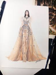 Elie Saab Sketch Sketching Draw Drawing Fashion Fashionsketch Fashiondrawing Fashion Illustration Dresses Fashion Illustration Fashion Design Sketches
