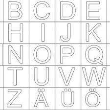 Nun können die einzelnen buchstaben als schablonen verwendet werden. 35 Abc Buchstaben Zum Ausdrucken Besten Bilder Von Ausmalbilder