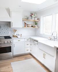 The Floating Corner Shelves In Our Kitchen All The Details Driven By Decor Corner Shelves Kitchen Corner Kitchen Cabinet Floating Corner Shelves