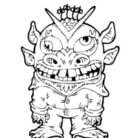 Printable human mouth and tongue coloring page. Big Mouth Monster Coloring Pages Surfnetkids