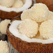 Condensed Milk Coconut Balls Recipe Diwali Sweets Recipe Coconut Recipes Sweets Recipes