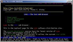 This lets you view hypertext documents and navigate through. Using The Lynx Text Based Web Browser