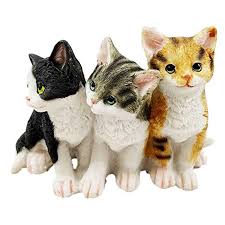 If you'd never heard about kitty cankles before, you're in for a treat. Feline Cat Three Kittens Black Yellow And Grey Kitty Cats Figurine Animal Decor Walmart Com Walmart Com