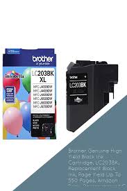 Prints 11 x 17 paper and easily prints envelopes. Brother Genuine High Yield Black Ink Cartridge Lc203bk Replacement Black Ink Page Yield Up To 550 Pages Amazon Dash Replenishment Cartridge Lc203 Office