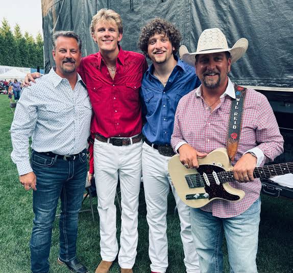 Red, white, and blue and country music, too! Proud of these guys for all  they're doing out there on the road and on the stage. Yeah, it's safe to  say that Jack