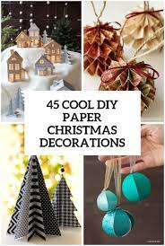 Do you want to decorate your own christmas piece? 45 Wonderful Paper And Cardboard Diy Christmas Decorations Shelterness