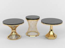 The sturdy stainless steel frame is finished in a complementary pewter tone. Round Marble Coffee Table 3d Model Max Obj Fbx