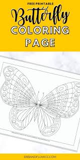 This beautiful butterflies coloring page includes six different kinds of butterflies for kids to color. Free Butterfly Coloring Pages Ebb And Flow Creative Co