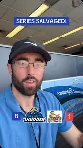 Thunder beat the Spikes 8-1 to salvage the series!! Let’s gooo! Go Thunder!  #trentonthunder