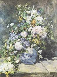 Vase of flowers painting impressionism. Renoir Vase Of Flowers 1886 Flower Painting Flowers In Vase Painting Renoir Paintings