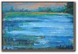Horizontal Abstract Landscape Oil